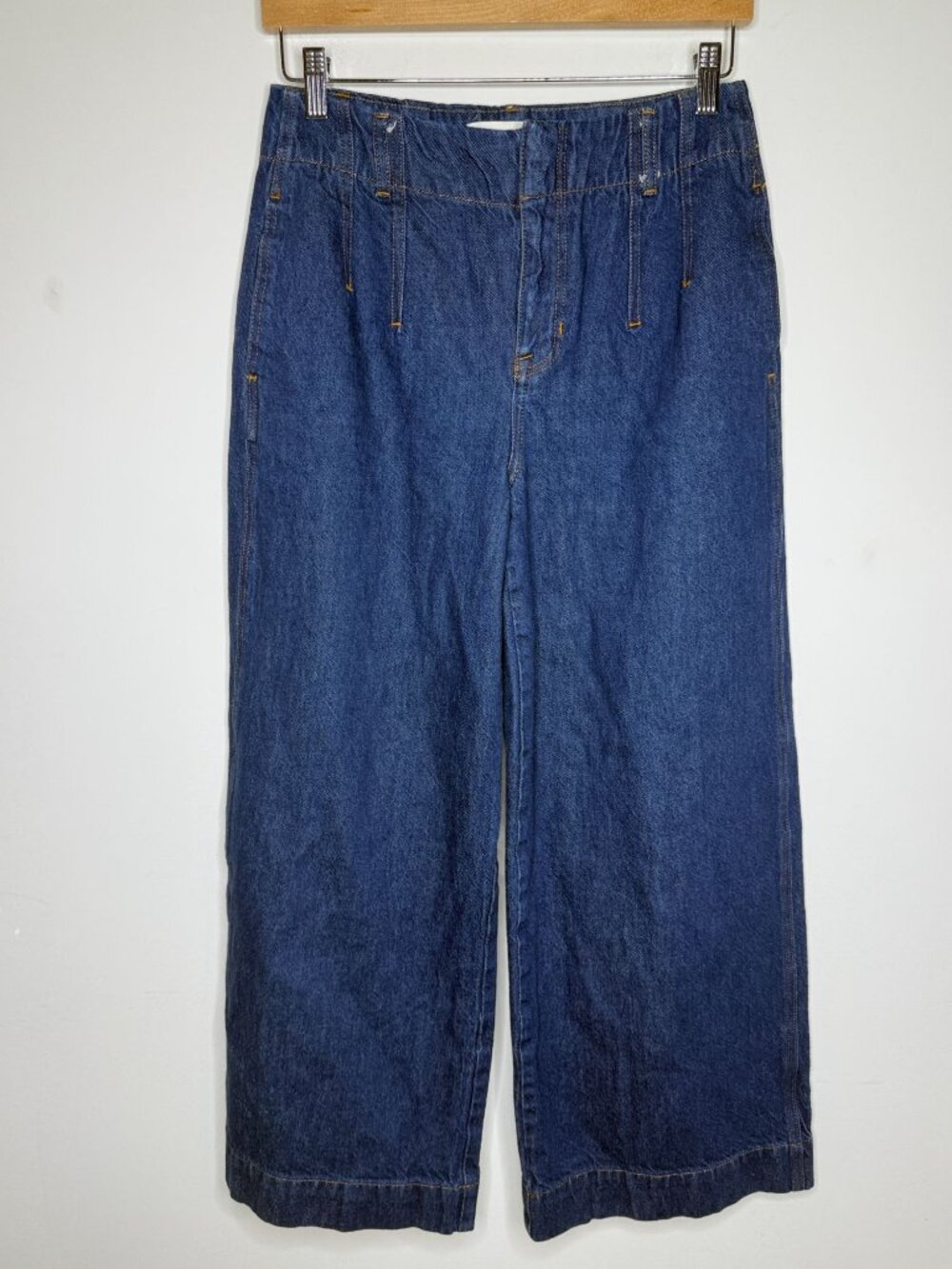 Boden Wide Leg Jeans W29 Petite Blue Denim Minimalist Classic
